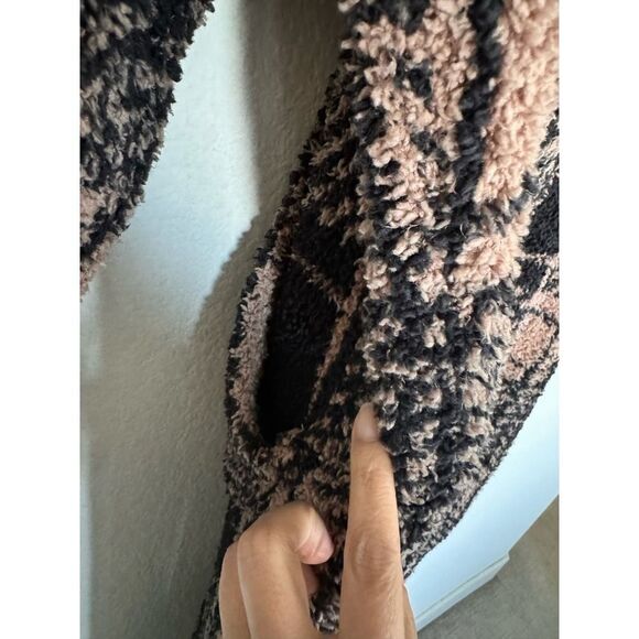 Skims Cozy Knit onesie Jumpsuit in plaid M - Picture 12 of 13